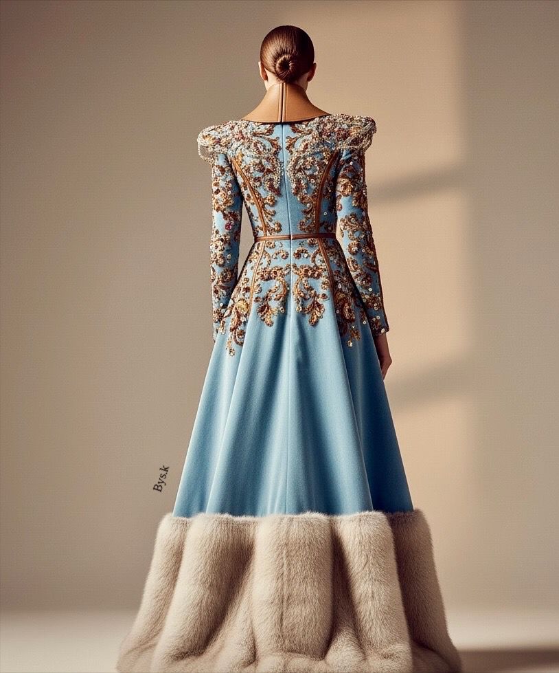 The Azure Artisan Gown